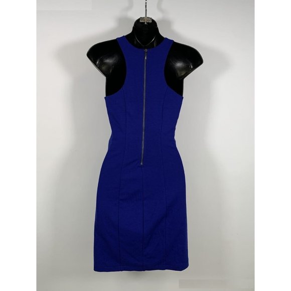 Armani Exchange Royal Blue Rayon Racerback Sheath Dress w/ Zipper | Size XXS - Picture 2 of 8
